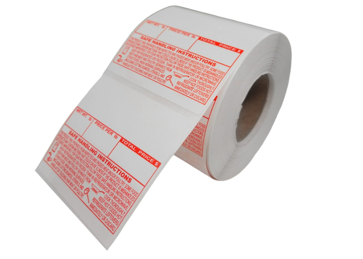 Safe Handling UPC Barcode Thermal Label Compatible with Toledo Scale