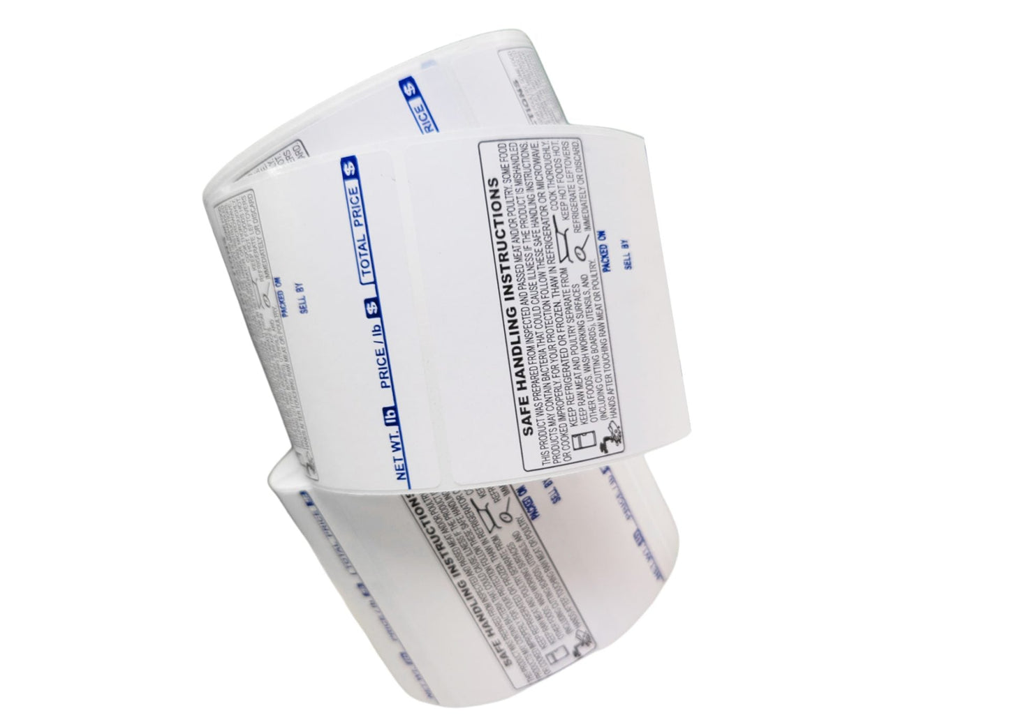 TL-4914, UPC Barcode with Safe Handling Instructions, Direct Thermal Label